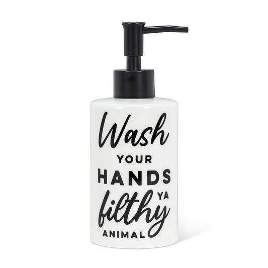 Wash Your Hands, Ya Filthy Animal Soap Dispenser
